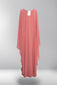 Lara Batwing Abaya - Coral Blush