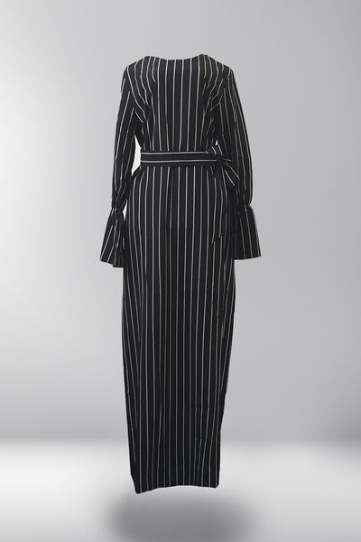 Aaliyah Pinstripe Dress - Midnight Maverick