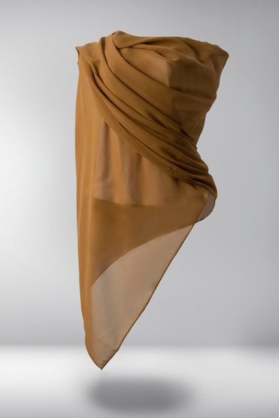 Zaytoon Khaki - Soft Crepe Hijab