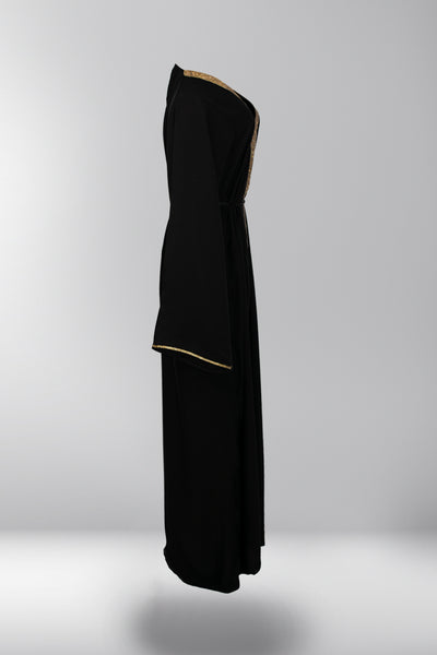 Hayat Gold Trim Abaya