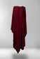 Lana Closed Abaya - Scarlet Red