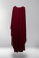 Lana Closed Abaya - Scarlet Red