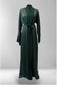 Zam Zam Open Abaya - Arabian Green