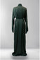 Zam Zam Open Abaya - Arabian Green