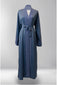 Zam Zam Open Abaya - Powder Blue