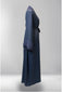 Zam Zam Open Abaya - Powder Blue