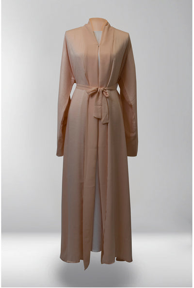 Zam Zam Open Abaya - Pale French